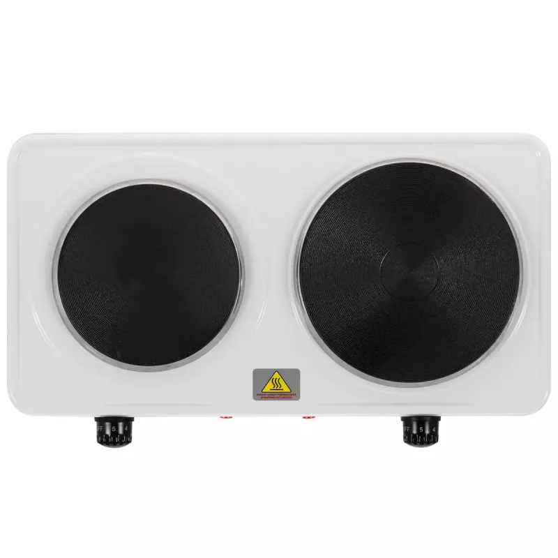 Electric hot plate Adler AD 6520, 2 burners/cooking zones, white