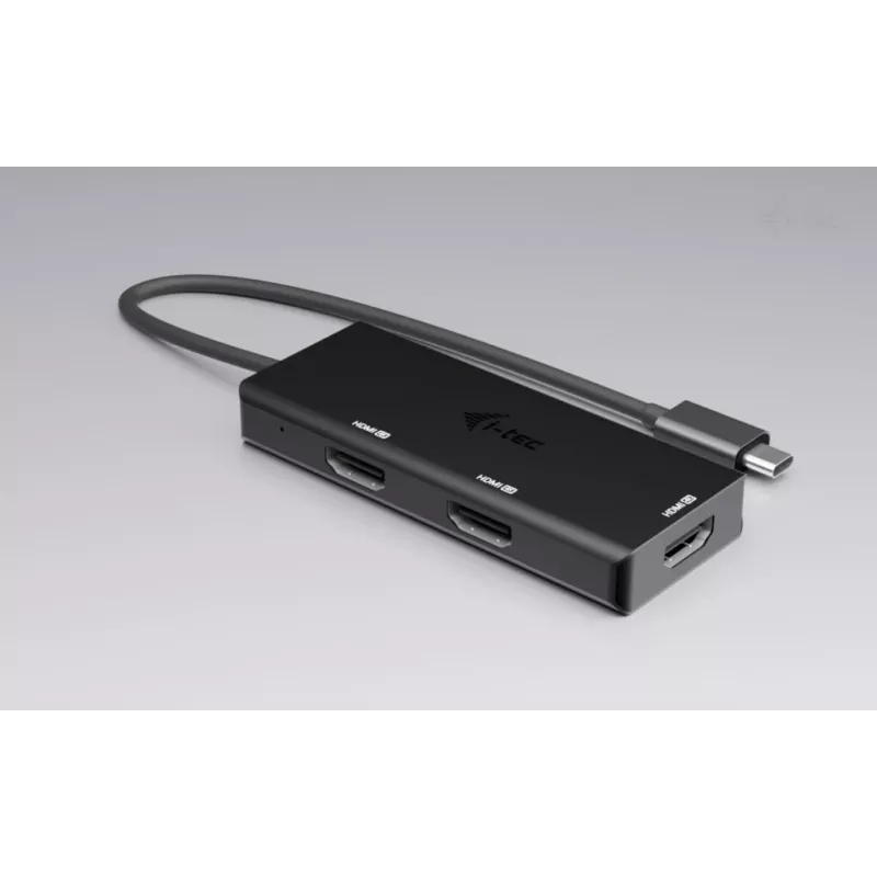 i-tec USB-C Triple 4K HDMI Video Adapter, Power Delivery 100W