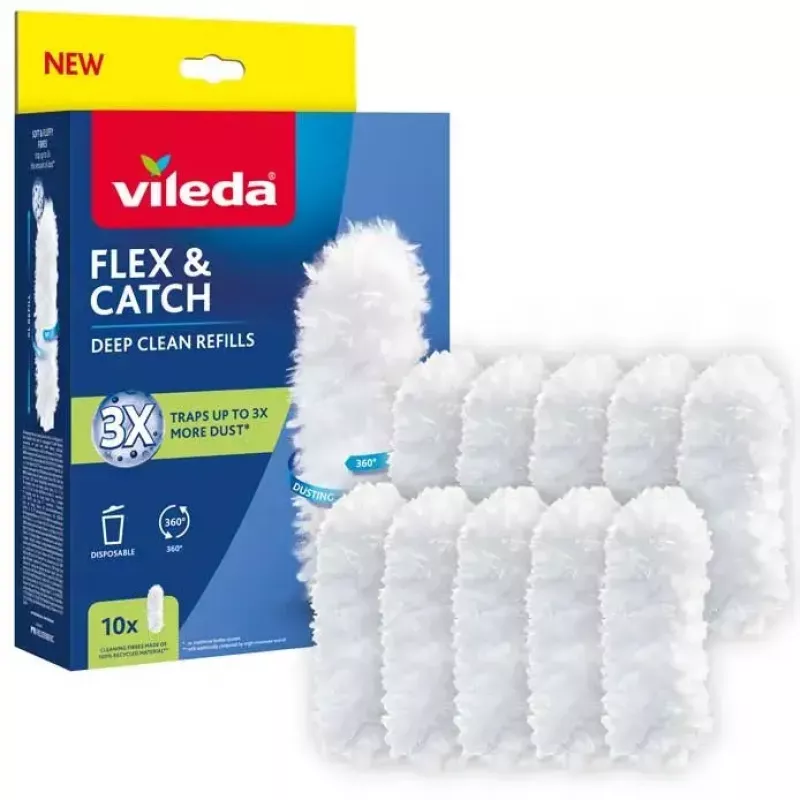 Duster refill set VILEDA Flex&Catch 177662 - 10 replacement inserts