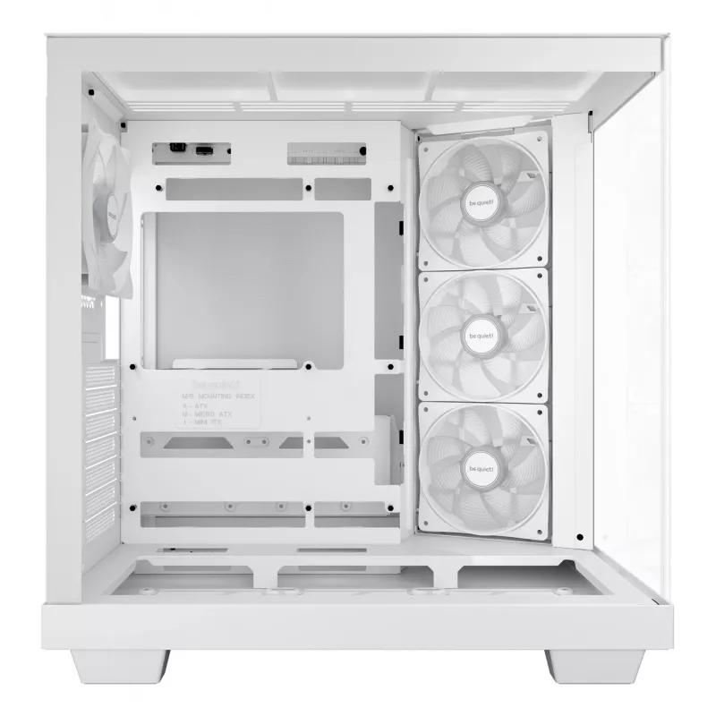 PC case be quiet Light Base 500 LX White Midi Tower ATX/PS2 PSU support 3x120 mm front 1x120 mm rear supports 2.5/3.5 inch drives 305×436×432 mm
