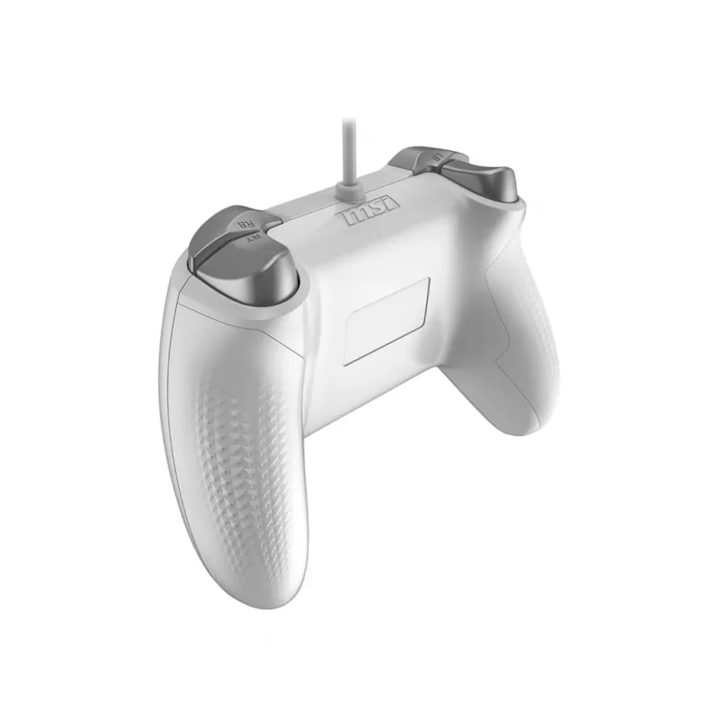 Wired USB Gaming Controller MSI FORCE GC200 WHITE — ergonomic design, wired connection