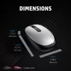 HP 240 Black Bluetooth Mouse, Ambidextrous, Optical, Bluetooth, 1600 DPI, Black