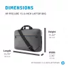 HP Prelude 15.6-inch Laptop Bag, Briefcase, 39.6 cm (15.6 inch), 300 g