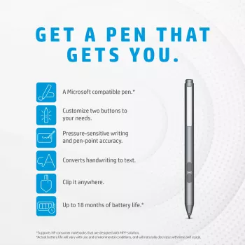 HP MPP 1.51 Pen, Laptop, HP, Grey, MPP, China, 10 g