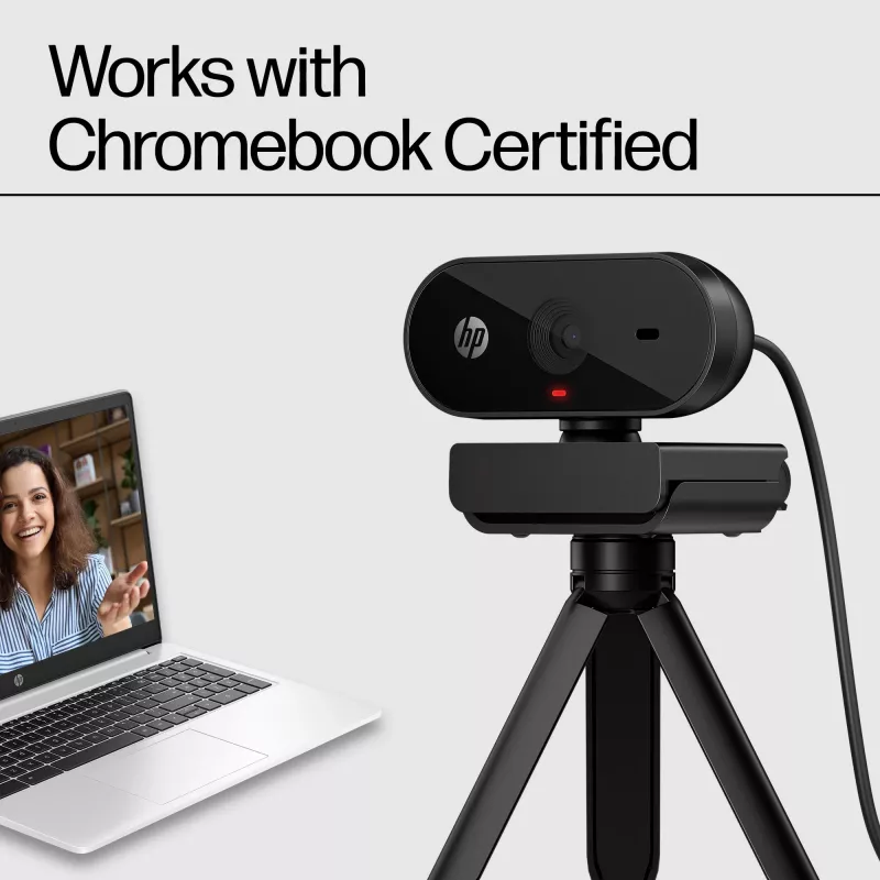 HP 320 FHD Webcam, 1920 x 1080 pixels, Full HD, 30 fps, Home, USB, Black