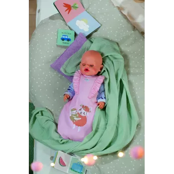 Doll sleeping bag ZAPF BABY born Sleeping Bag Flower, fabric, foldable, for ages 3+