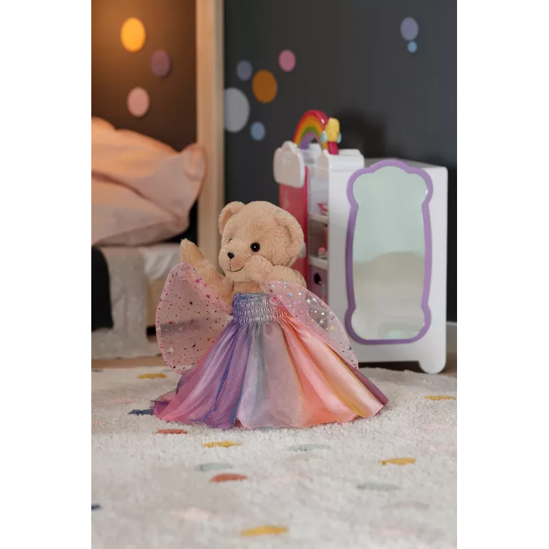 Doll dress ZAPF BABY born Rainbow Nightdress for 3–12 yrs, textile, multicolour, foldable