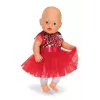 Doll dress ZAPF BABY born Xmas Dress for 43 cm dolls, textile, multicolour, foldable, age 3–12
