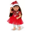 Doll dress ZAPF BABY born Xmas Dress for 43 cm dolls, textile, multicolour, foldable, age 3–12
