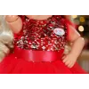Doll dress ZAPF BABY born Xmas Dress for 43 cm dolls, textile, multicolour, foldable, age 3–12