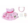Doll dress ZAPF BABY born Dress with Pinplay for 43 cm doll, multicolour, foldable, age 3+