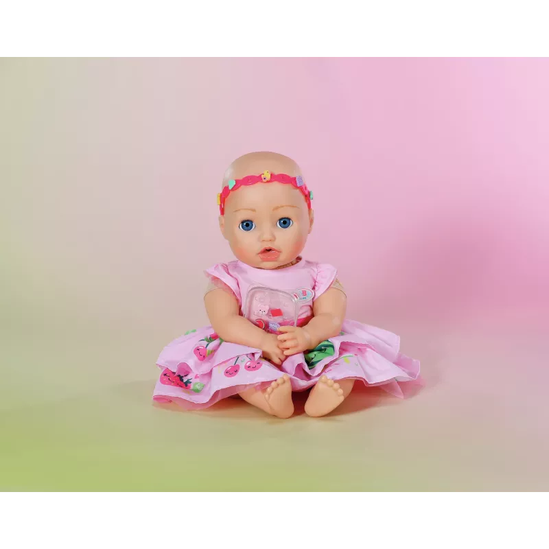 Doll dress ZAPF BABY born Dress with Pinplay for 43 cm doll, multicolour, foldable, age 3+