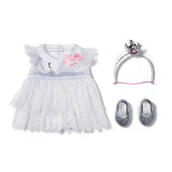 Doll clothes set ZAPF BABY born Ballerina-Outfit for 43 cm dolls, multicolour, recommended age 3+