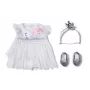 Doll clothes set ZAPF BABY born Ballerina-Outfit for 43 cm dolls, multicolour, recommended age 3+