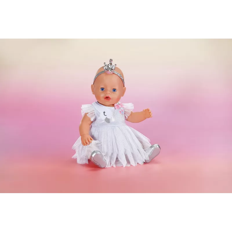Doll clothes set ZAPF BABY born Ballerina-Outfit for 43 cm dolls, multicolour, recommended age 3+