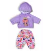 Doll clothes set ZAPF BABY born Hoodie Outfit for 43 cm dolls, multicolour, recommended age 3+