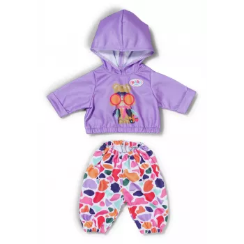 Doll clothes set ZAPF BABY born Hoodie Outfit for 43 cm dolls, multicolour, recommended age 3+