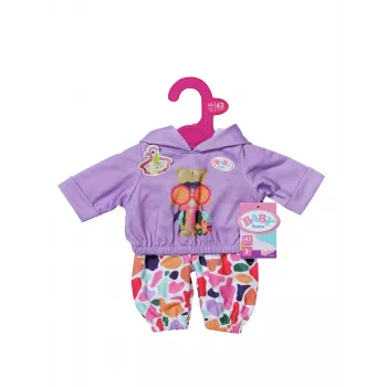 Doll clothes set ZAPF BABY born Hoodie Outfit for 43 cm dolls, multicolour, recommended age 3+