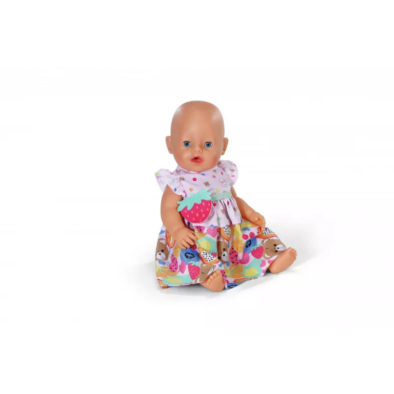 Doll dress ZAPF BABY born Dress Fruit for 43 cm dolls, multicolour, foldable, age 3+