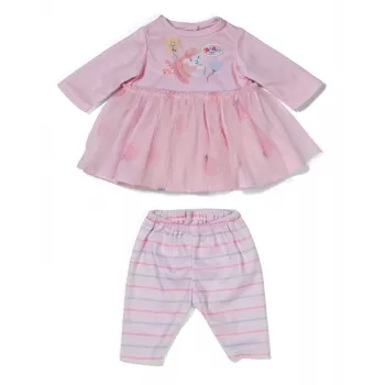 Doll clothes set ZAPF BABY born Dress Rose for 36 cm dolls, multicolour, foldable, age 1+