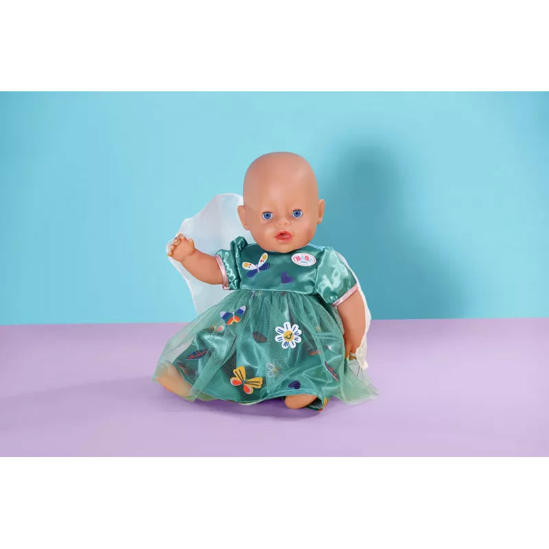 Doll dress ZAPF BABY born Fairy Dress with Wings for 43 cm dolls, multicolour, foldable, for ages 3+