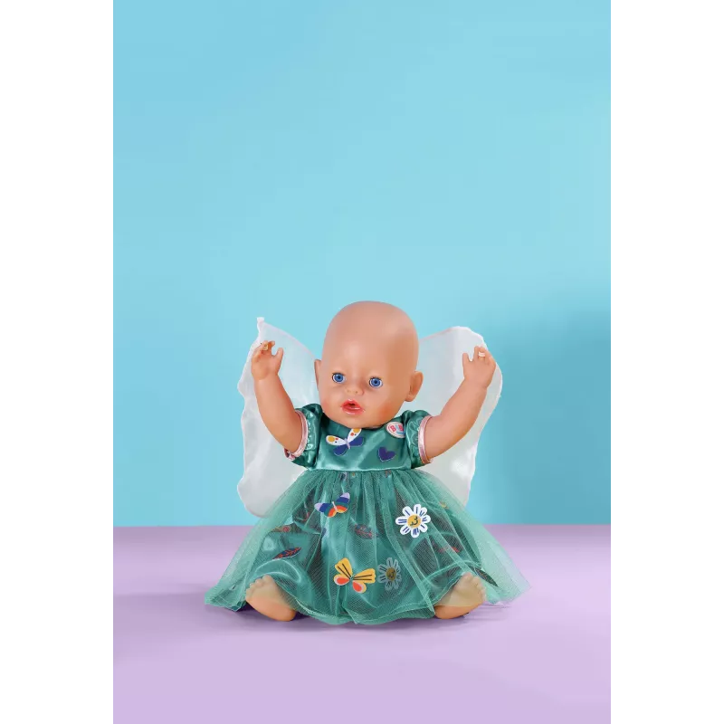 Doll dress ZAPF BABY born Fairy Dress with Wings for 43 cm dolls, multicolour, foldable, for ages 3+