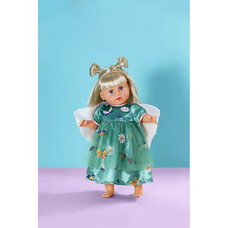 Doll dress ZAPF BABY born Fairy Dress with Wings for 43 cm dolls, multicolour, foldable, for ages 3+