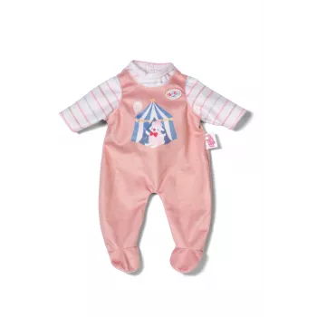 Doll romper ZAPF BABY born Romper Apricot for 36 cm dolls, fabric, multicolour, foldable, age 1+
