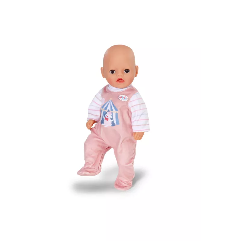 Doll romper ZAPF BABY born Romper Apricot for 36 cm dolls, fabric, multicolour, foldable, age 1+
