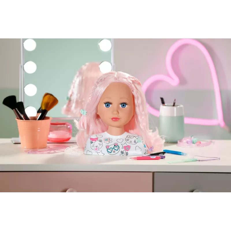 BABY born Styling Head Artist, Makeup/Styling doll head, Female, 3 yr(s), Multicolour