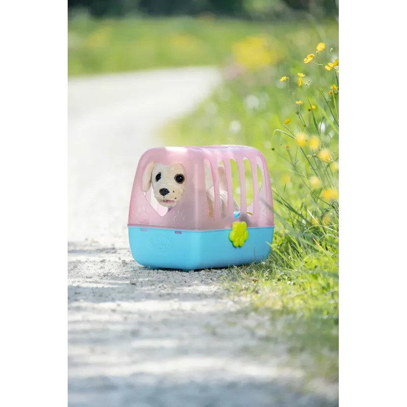 Doll pet ZAPF BABY born My Dog Lucky with Box — textile/plastic, multicolour, for ages 3–12, requires 4×AAA