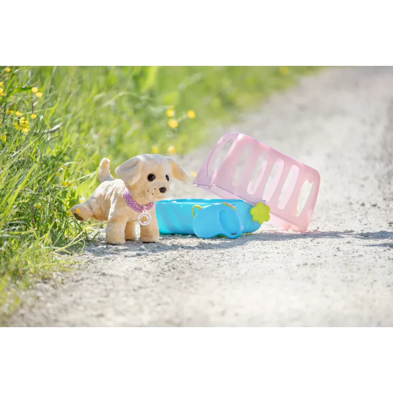 Doll pet ZAPF BABY born My Dog Lucky with Box — textile/plastic, multicolour, for ages 3–12, requires 4×AAA