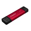 External SSD Kingston 2TB Dual USB-A/USB-C, USB 3.2 Gen 2, Read 1050 MB/s, Write 950 MB/s, Black/Red