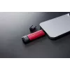 External SSD Kingston 2TB Dual USB-A/USB-C, USB 3.2 Gen 2, Read 1050 MB/s, Write 950 MB/s, Black/Red