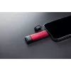 External SSD Kingston 2TB Dual USB-A/USB-C, USB 3.2 Gen 2, Read 1050 MB/s, Write 950 MB/s, Black/Red