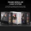 PC Midi Tower case CORSAIR FRAME 5000D RS — Black, ATX/EATX support, 3x140 mm front fans, tempered glass, 250×556×542 mm