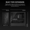 PC Midi Tower case CORSAIR FRAME 5000D RS — Black, ATX/EATX support, 3x140 mm front fans, tempered glass, 250×556×542 mm