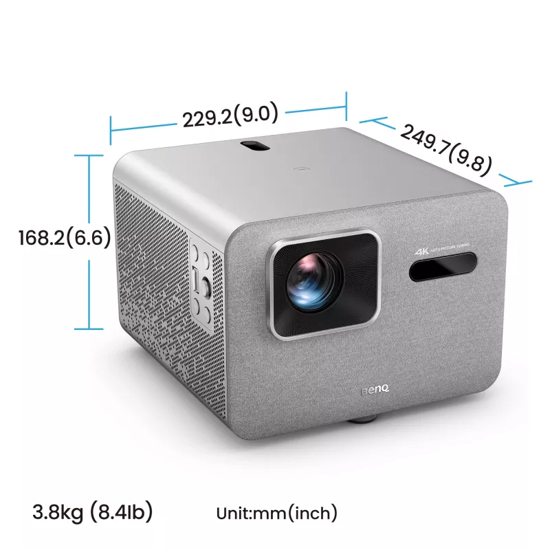 BenQ TK705STi short-throw projector — DLP UHD 4K (3840×2160), 3000 ANSI lumens, LED light source, 16:9, offset 100%