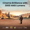 BenQ TK705STi short-throw projector — DLP UHD 4K (3840×2160), 3000 ANSI lumens, LED light source, 16:9, offset 100%