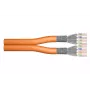 DIGITUS installation cable - Cat 7 - S/FTP - AWG 23/1 - duplex - 100m - Orange