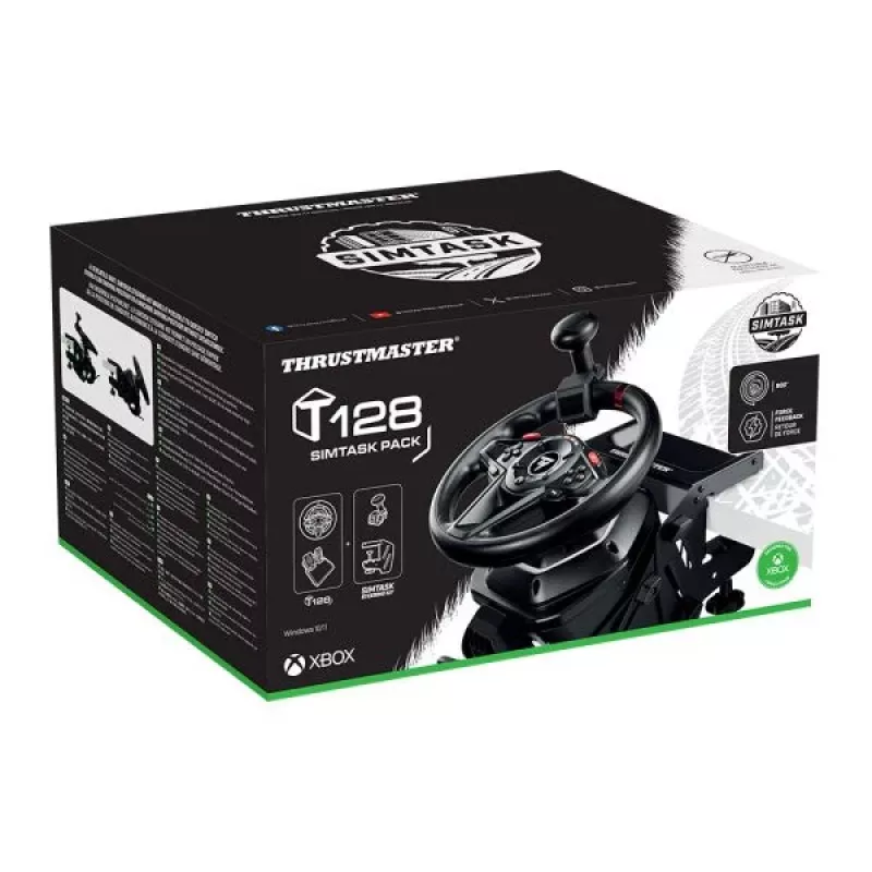 Thrustmaster T128 Black USB Steering wheel + Pedals Analogue PC, Xbox One, Xbox Series S, Xbox Series X