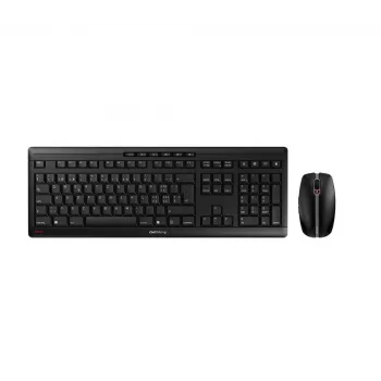 CHERRY Stream Desktop keyboard Mouse included Office RF Wireless QWERTZ Swiss Black