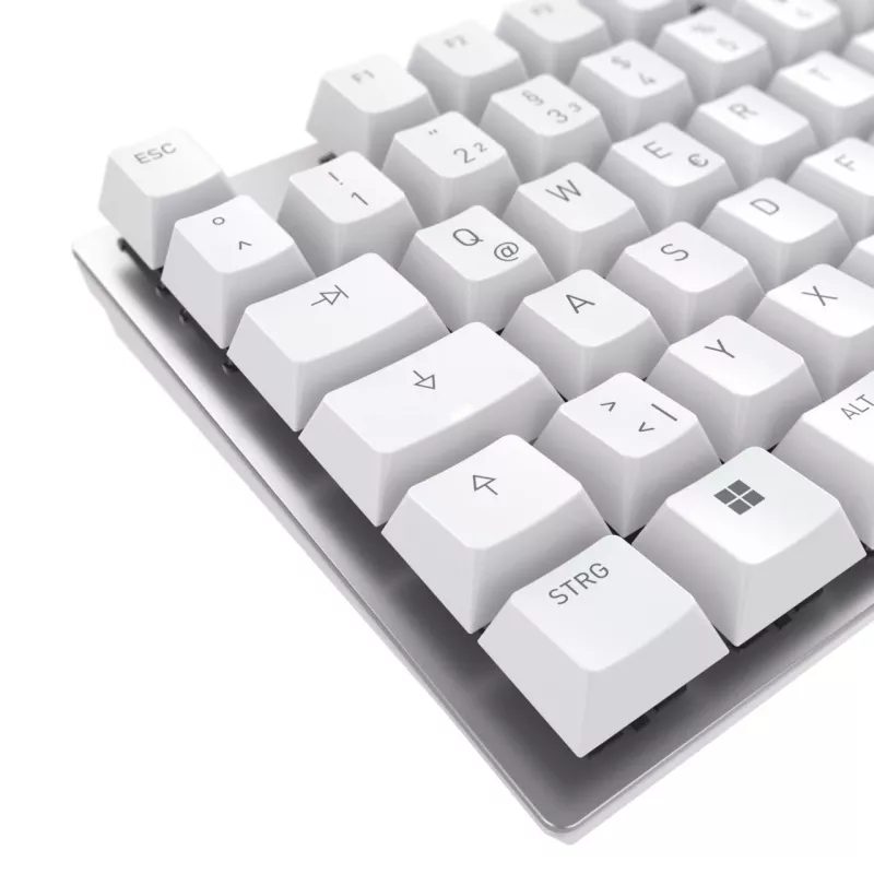Keyboard CHERRY KC 200 MX Universal USB QWERTZ German Silver White Mechanical 109 keys
