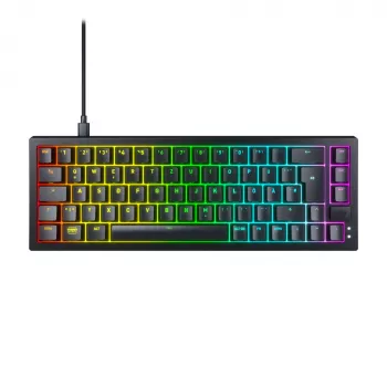 CHERRY K5V2 Compact keyboard Gaming USB QWERTZ German Black 68 keys RGB LED
