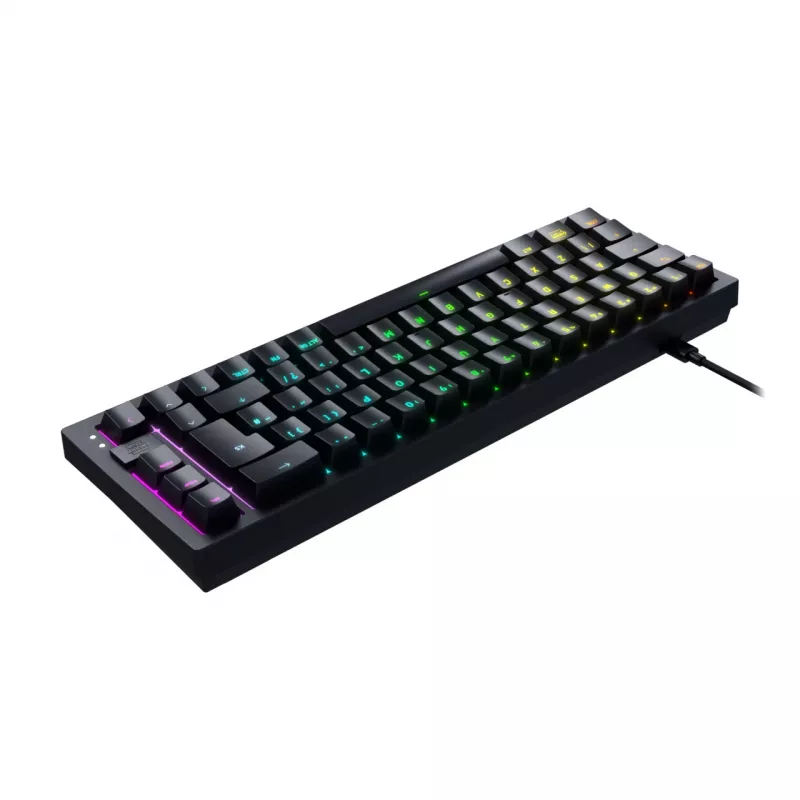 CHERRY K5V2 Compact keyboard Gaming USB QWERTZ German Black 68 keys RGB LED