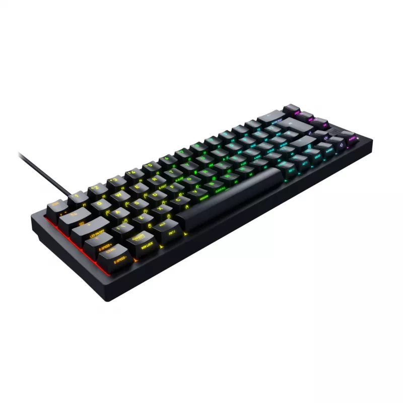 CHERRY K5V2 Compact keyboard Gaming USB QWERTZ German Black 68 keys RGB LED