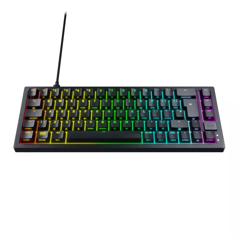 CHERRY K5V2 Compact keyboard Gaming USB QWERTZ German Black 68 keys RGB LED