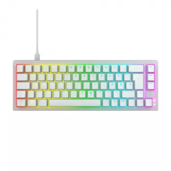 CHERRY K5V2 Compact keyboard Gaming USB QWERTZ German White 68 keys RGB LED