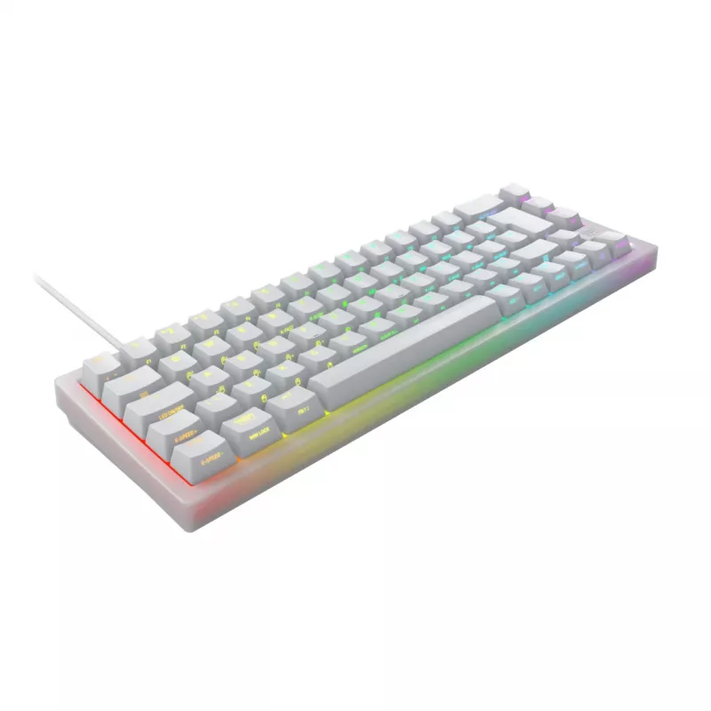 CHERRY K5V2 Compact keyboard Gaming USB QWERTZ German White 68 keys RGB LED