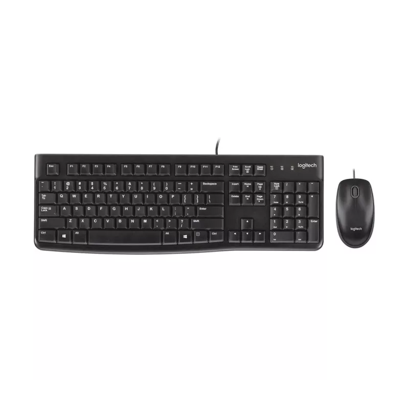 Keyboard and Mouse Set Logitech Desktop MK120